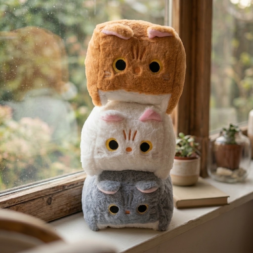 Peluche Gato Cuadrado