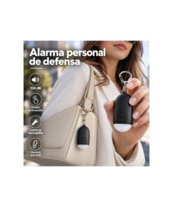 Alarma de defensa recargable con linterna