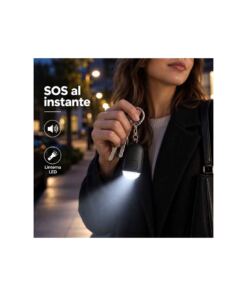 Alarma de defensa recargable con linterna - Imagen 4
