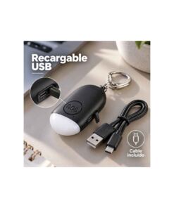 Alarma de defensa recargable con linterna - Imagen 7