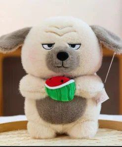 Peluche Perro con Sandia 24cm