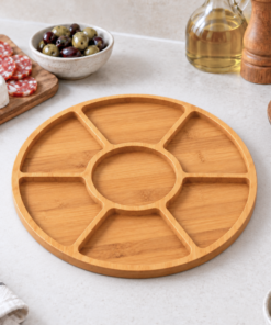 Tabla Para Picada de Bambu Circular