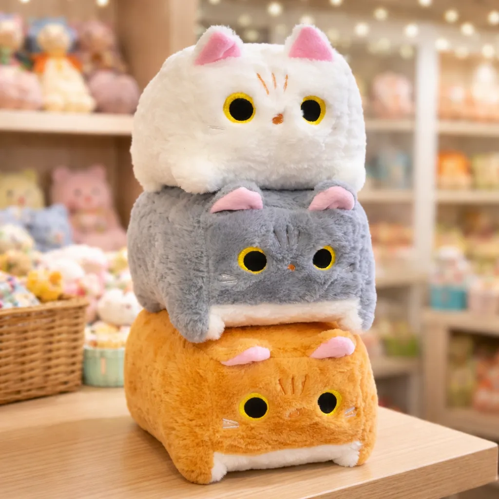 Peluche Gato Cuadrado - Imagen 5